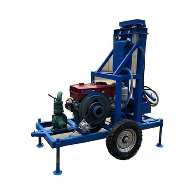 Drilling Wells China High Efficiency Cheap Portable Diesel hydraulic Water Well Drilling Rig for Sale